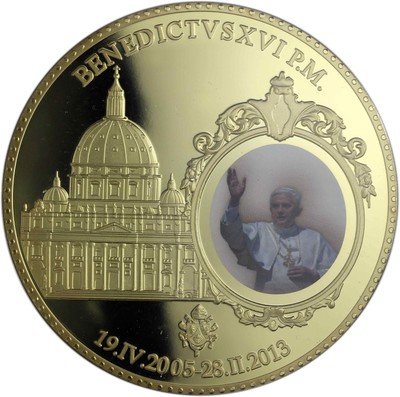 XXL Prägung Vatikan 2011 Papst Benedikt XVI. Medaille mit ...