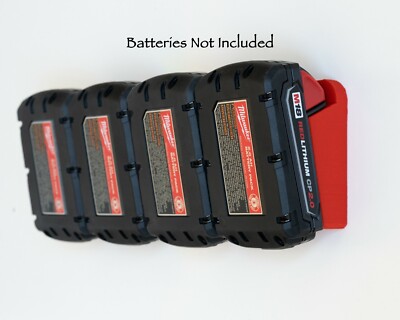 Milwaukee M18 Latching Battery Mount / Holder / Rack - Original Design