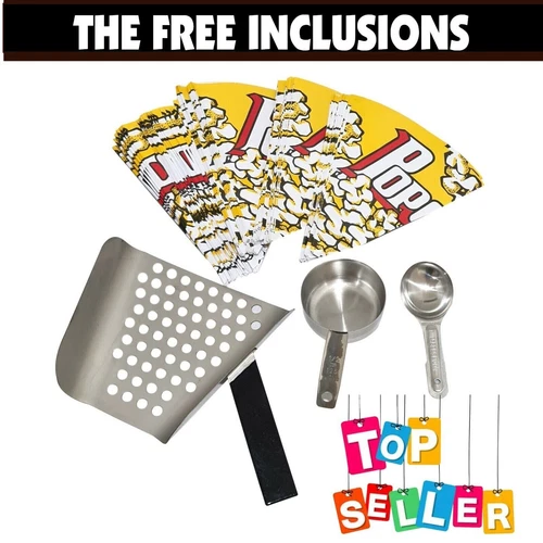 Electric Pop Corn Maker Event Market Popper commercial 12OZ 340g Popcorn Machine - Picture 8 of 10