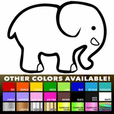 Cute Cartoon Elephant Home Office Wall Window Decor Vinyl Nursery Decals Sticker
