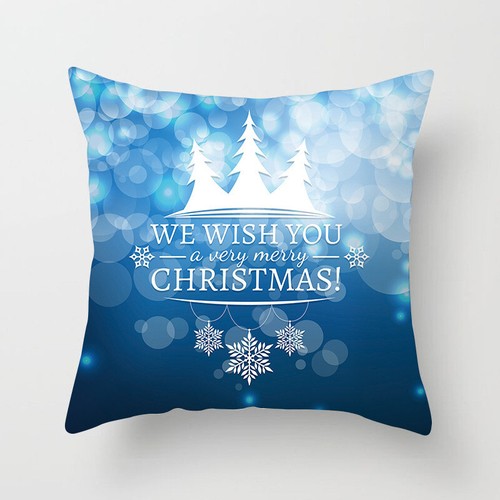 NEW 18'' Christmas Xmas Cushion Cover Pillow Case Room Sofa Home Decoration UK - Picture 22 of 59