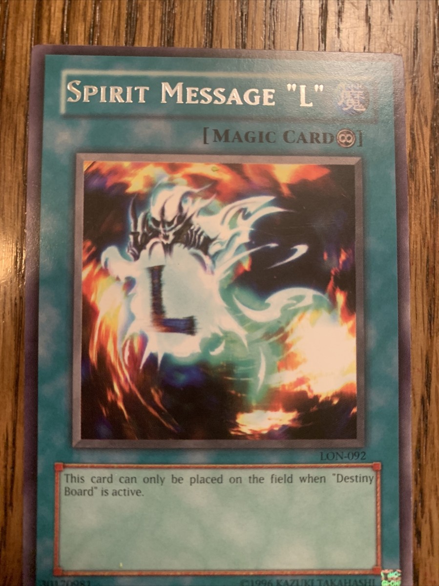 yugioh spirit message cards My First - - Casual Cards This card can only be played on the field by the effect of Destiny Board. Yugioh Dark Beginning 2 Common