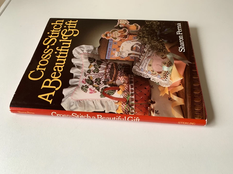 Cross-Stitch a Beautiful Gift by Sharon Perna (1992, HC) Vintage Crafts Patterns - image 3 of 4