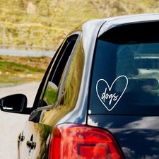 Love Dogs Vinyl Decal Sticker Dog Mom Dog Lover Car Truck Window Bumper Sticker