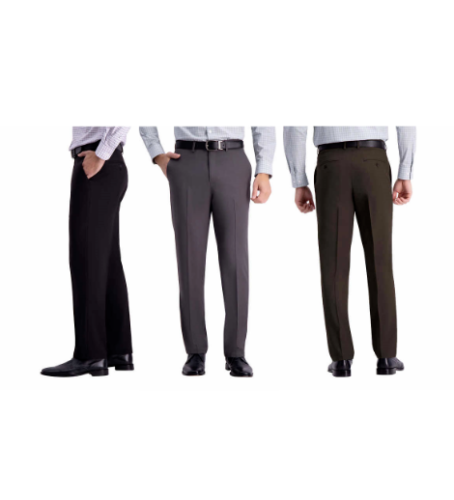Haggar Men's 365 FLEX Performance Stretch Straight Fit Dress Pant NEW Great  Gift | eBay