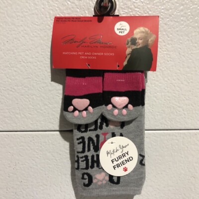 Marilyn Monroe Matching Pet And Owner Socks Dog Mother Wine Lover Small Pet
