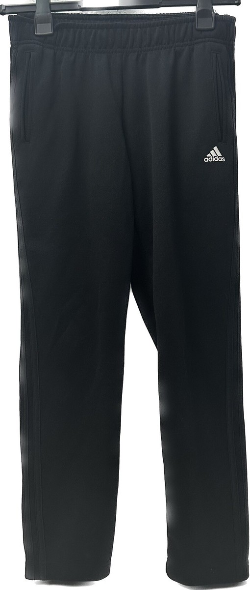 adidas originals three stripe popper pant with vintage logo in black