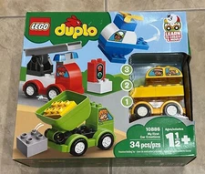 LEGO Duplo My First Car Creations 10886 Set NEW Factory Sealed 34 pc