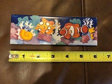 Ocean Clown Fish Coral Themed Ceramic Tile 2x6 Inches
