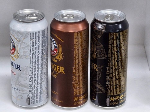 ERDINGER'S family design collectible Beer Can Empty 500ml. 3pieces set - Picture 2 of 5