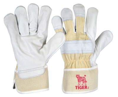 1 Paar Richard Leipold 1336 Tiger Rindlederhandschuhe Arbeitshandschuhe