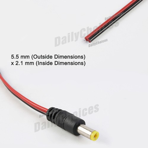 Plug Socket DC Male Copper Connector 12V Wire Cable – Buy The Best Products In The Online Store - Foto 12