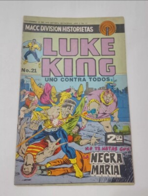 Luke King #21 Comic auf Spanisch Afro Kung Fu ''Macc Division'' Mexiko 1975
