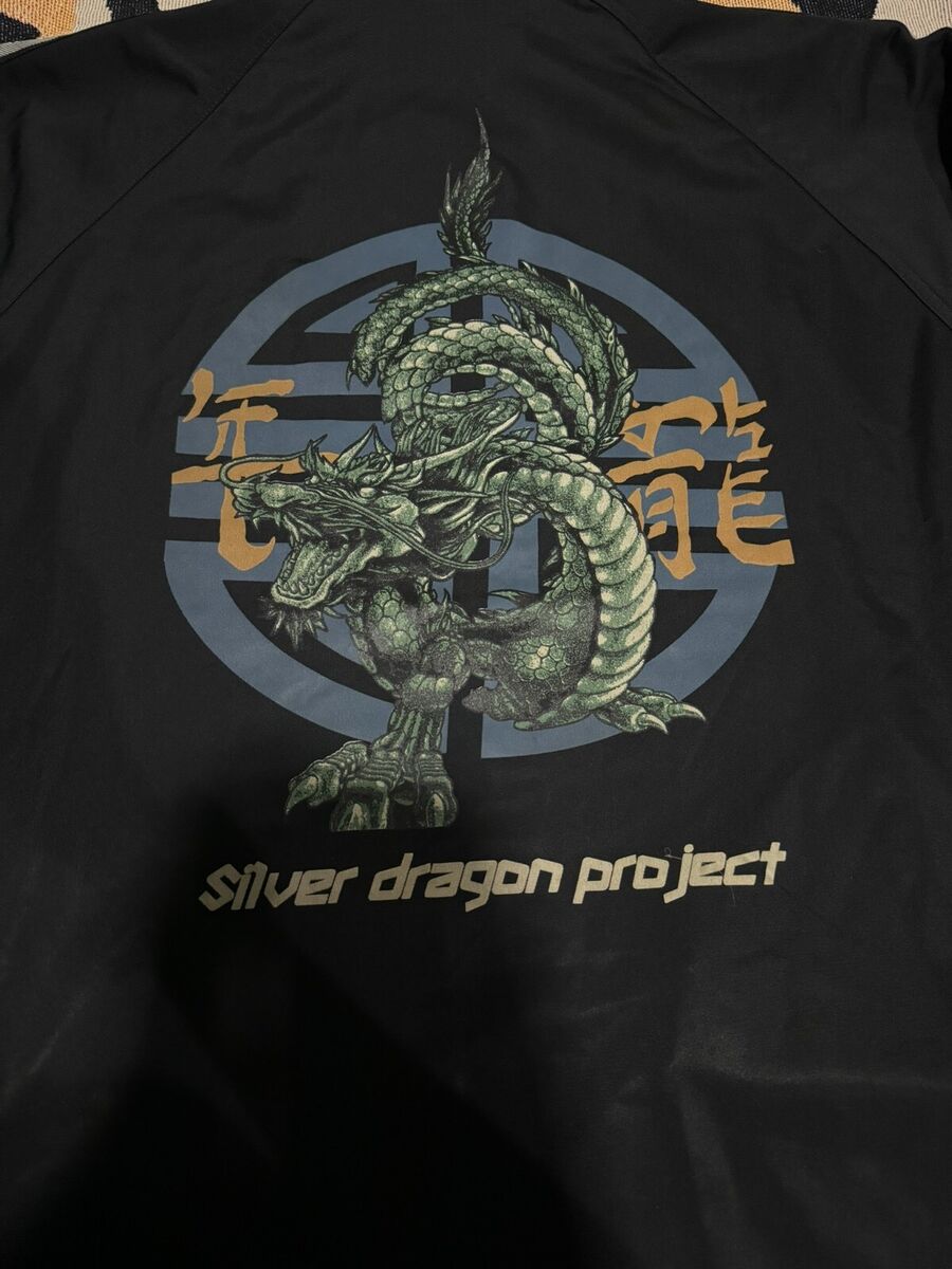 Vintage Silver Dragon Project Side Tape Jacket Stussy Hooks Vintage Silver Dragon Project Side Tape Jacket Stussy Hooks