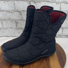 Columbia Minx Slip II Womens Sz. 9.5 Black Omni-Heat Waterproof Winter Boots