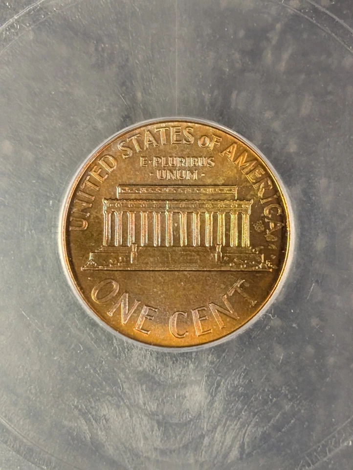 1967 SMS MS 69 RB Lincoln Memorial Cent ICG - Red Toned 1c New White Label - Image 4 of 4