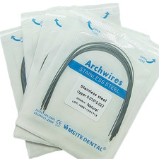20X Alambre arco rectangular de acero inoxidable para ortodoncia dental natural