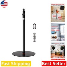 Heavy Duty Monopod Light Stand 79" Aluminum, 22lb Payload, Slip-Resistant