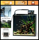2.5 Gallon Nano Aquarium Kit - Ultra-Clear Rimless Fish Tank with Light & Filter