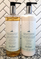 BUNDLE Drybar Revitalizing Shower Gel Body Wash  Replenishing Body Lotion 16.9