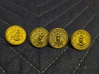 Vintage V.M.I. Virginia Military Institute Cadet Button- Lot Of 4-stand up shank