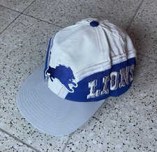 Vintage 90s Eastsport NFL Detroit Lions Snapback White Blue