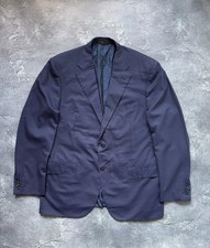 Vintage Corneliani Luxury Virgin Wool Blue Blazer Jacket