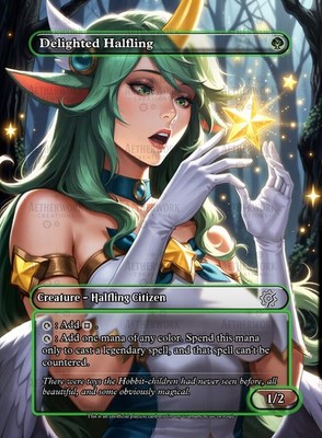 Delighted Halfling Soraka - MTG Anime Playtest Custom Art