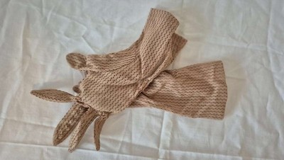 Vintage Spitzenhandschuhe   Beige Mesh   60s Style