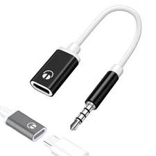 Headphone Jack Adapter 3.5mm Male To Female Audio Cord USB C To Aux Audio