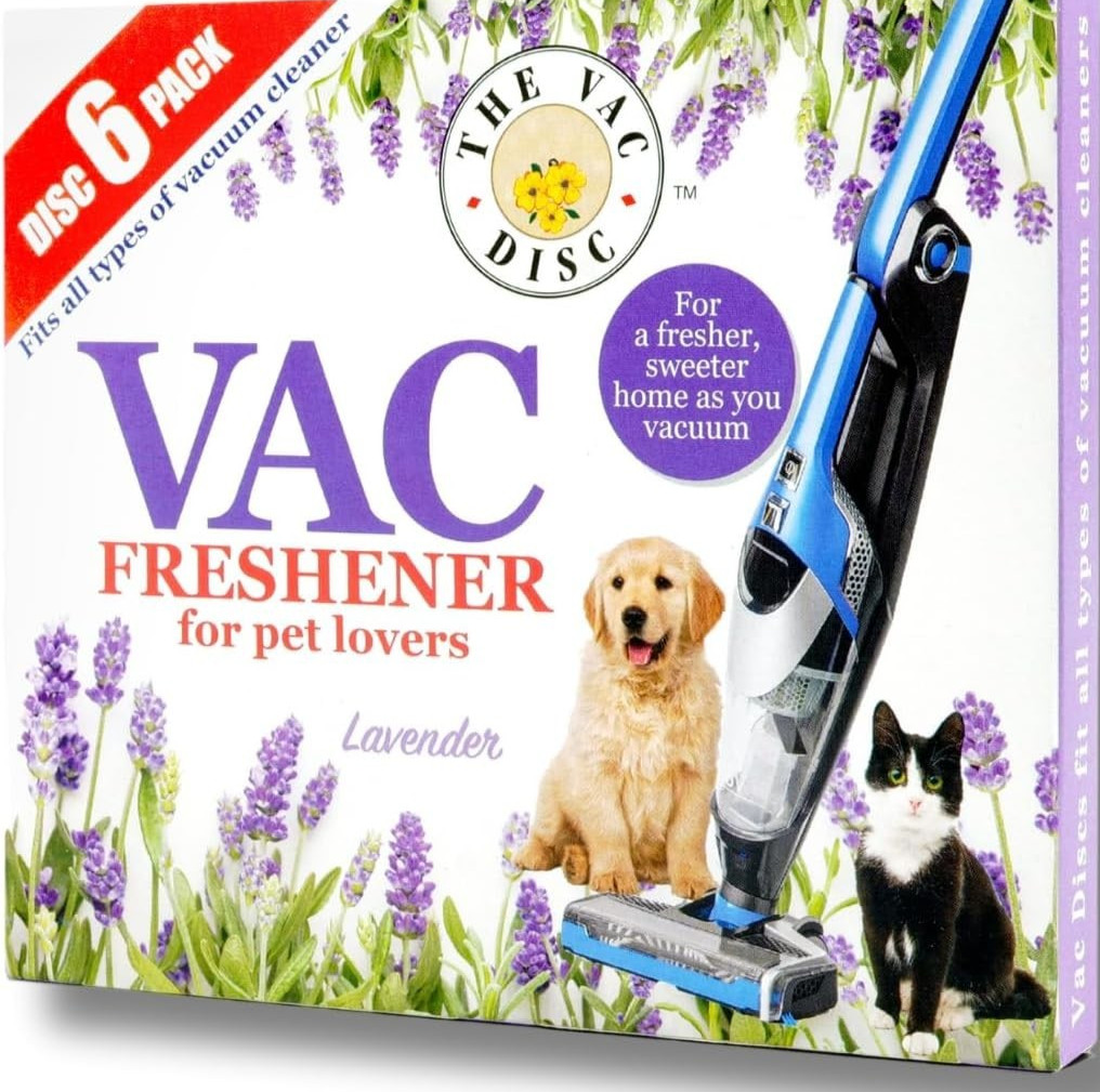 LAVENDER PET VAC FRESHENER DISCS VACUUM HOOVER SCENTED 6 DISCS  GLM36813