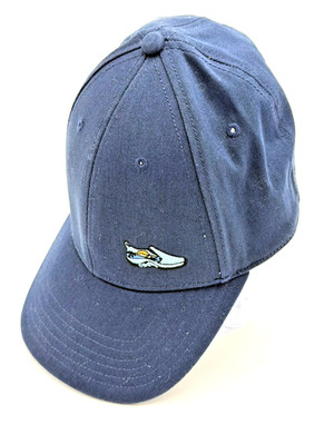 2021 Merrell Baseball Fitted Cap Performance Stretch Navy Blue Hiking Shoe Logo