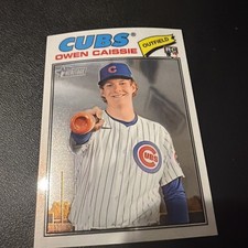 2026 Topps Heritage - Owen Caissie #88 Chrome (RC)