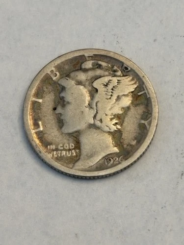 Key Date 1926 S Mercury Silver Dime F Fine