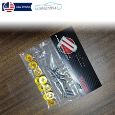 20Pcs Gold Bumper Fender Washer Bolt Fasteners Engine Bay Dress Up Kit Aluminum