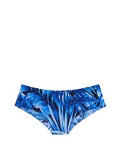 Victoria's Secret PINK No-Show Cheekster Panty Blue Palm