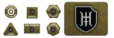 Flames of War 9. Hohenstaufen SS Panzer Division Tokens and Objectives FOW