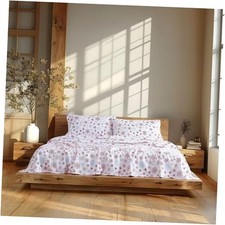 Soft  Cozy 100 Cotton Flannel Sheet Set, Queen U.S. Standard Icy Star