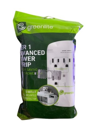 Greenlite Tier 1 Advanced Power Strip 5 Outlet Wall Surge Protector