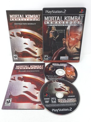 Mortal Kombat Armageddon: Premium Edition Steelbook PS2 Includes Manual 