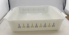 Anchor Hocking Fire King 8 x 8 Casserole Candle Glow Starburst 435 MCM Blackspot
