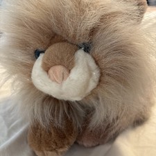 Animal Alley Persian Cat Plush Commonwealth Stuffed Animal Tan Fluffy Kitty 14  