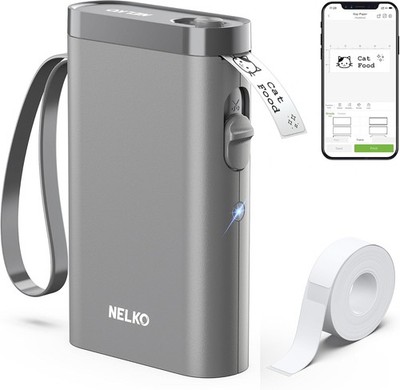 Nelko Etikettendrucker, Bluetooth P21 Selbstklebendes Etikettiergerät Tragbarer 