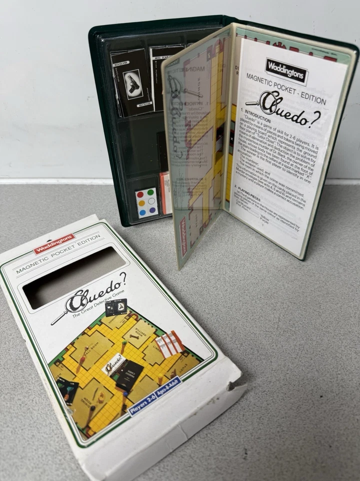 1989 New Waddingtons Cluedo Magnetic Pocket Edition Game Vintage Never Used - Image 2 of 4