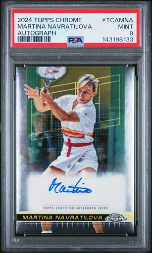 Martina Navratilova #TCA-MNA 2024 Topps Chrome Autographs II card