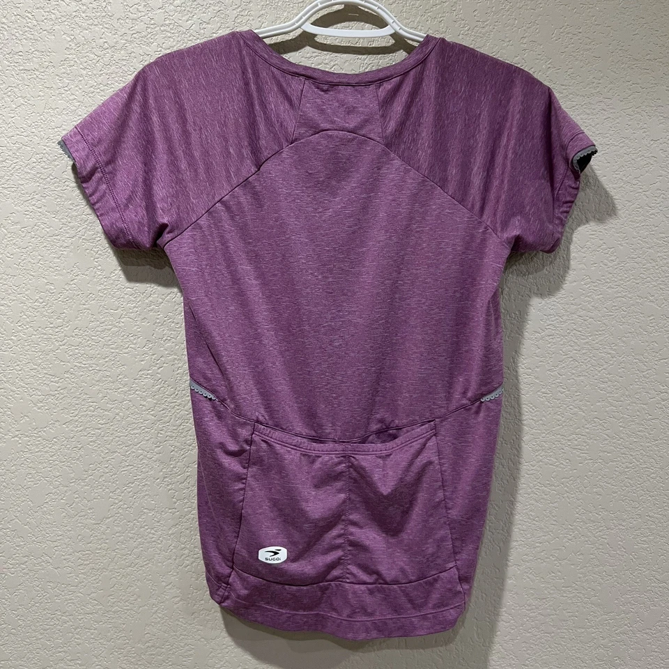 Sugoi Women's XS Cycling Biking RPM Jersey Shirt Back Pockets Purple Active - Image 3 of 4