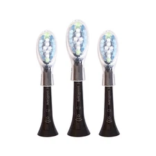 3x Philips DiamondClean Smart C3 Plaque Control Brush Heads | Black | No Box