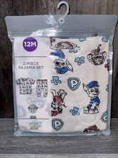 2 Piece Pajama Set 12 Month Paw Patrol Top Bottom Cotton NEW 