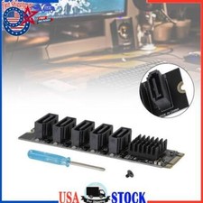 5 Port M.2 To SATA 3.0 Adapter Riser Card PCIE3.0 X2 16Gbps JMB585 Computer