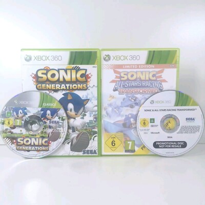 Sonic Generations & All Stars Racing Transformed Xbox 360 Bundle PEGI 7